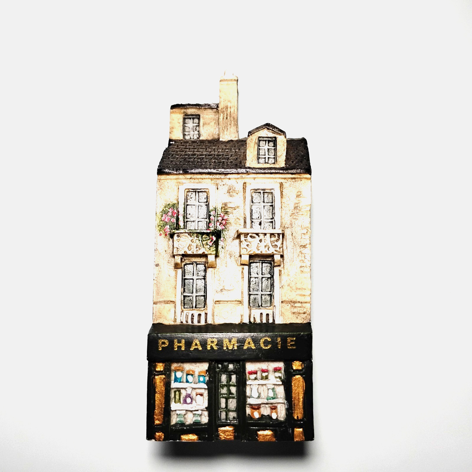 Gault Dominique Gault Pharmacie Building Miniature Hand Painted 218162 FLAWS