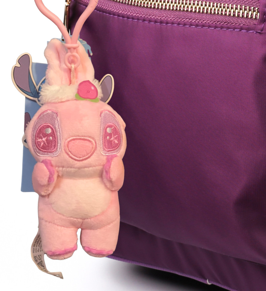 Miniso Disney Stitch Pink Plush Keychain Clip Strawberry Scrunchie Soft Toy NWT Miniso Disney Stitch Pink Plush Keychain Clip Strawberry Scrunchie Soft Toy NWT