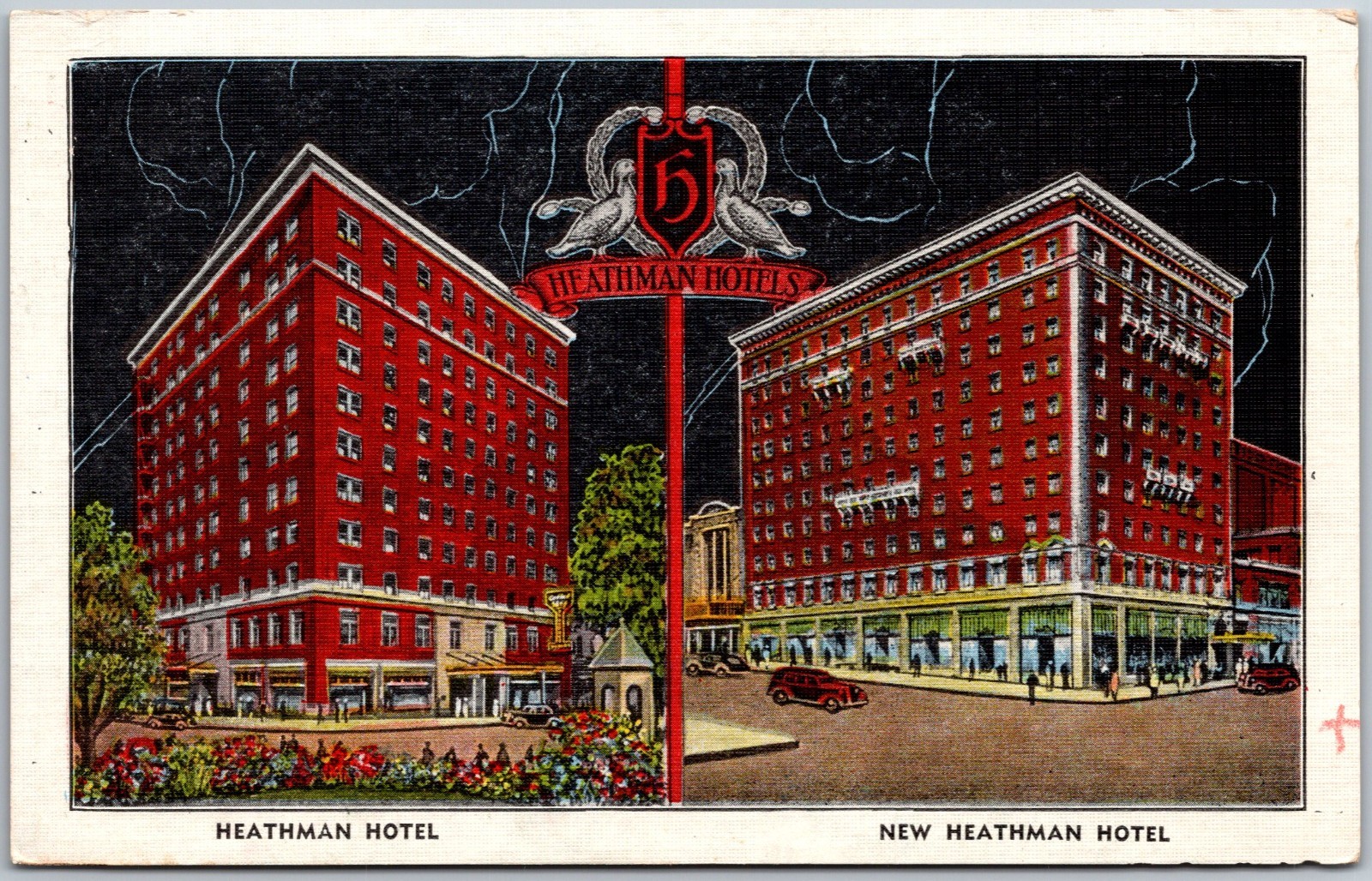 Heathman Hotel and New Heathman Hotel Portland OR Postcard 1801 Heathman Hotel and New Heathman Hotel Portland OR Postcard 1801