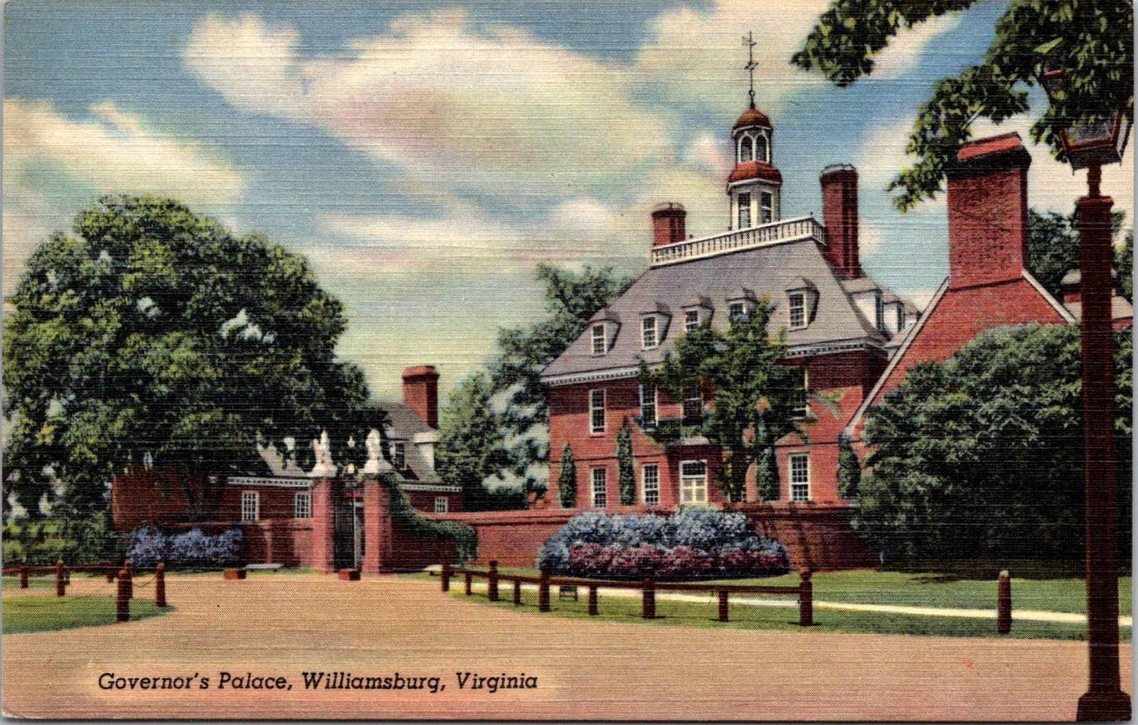 Govenor\'s Palace, Williamsburg, Virginia Postcards New 56778