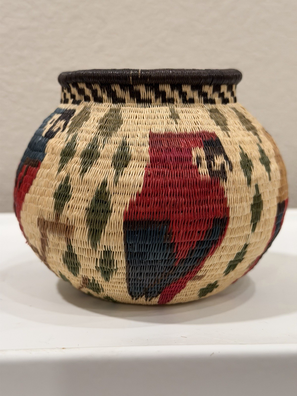 Vintage Embera Wounaan Panama Woven Basket Rainforest Macaw Parrot 4» Vintage Embera Wounaan Panama Woven Basket Rainforest Macaw Parrot 4»