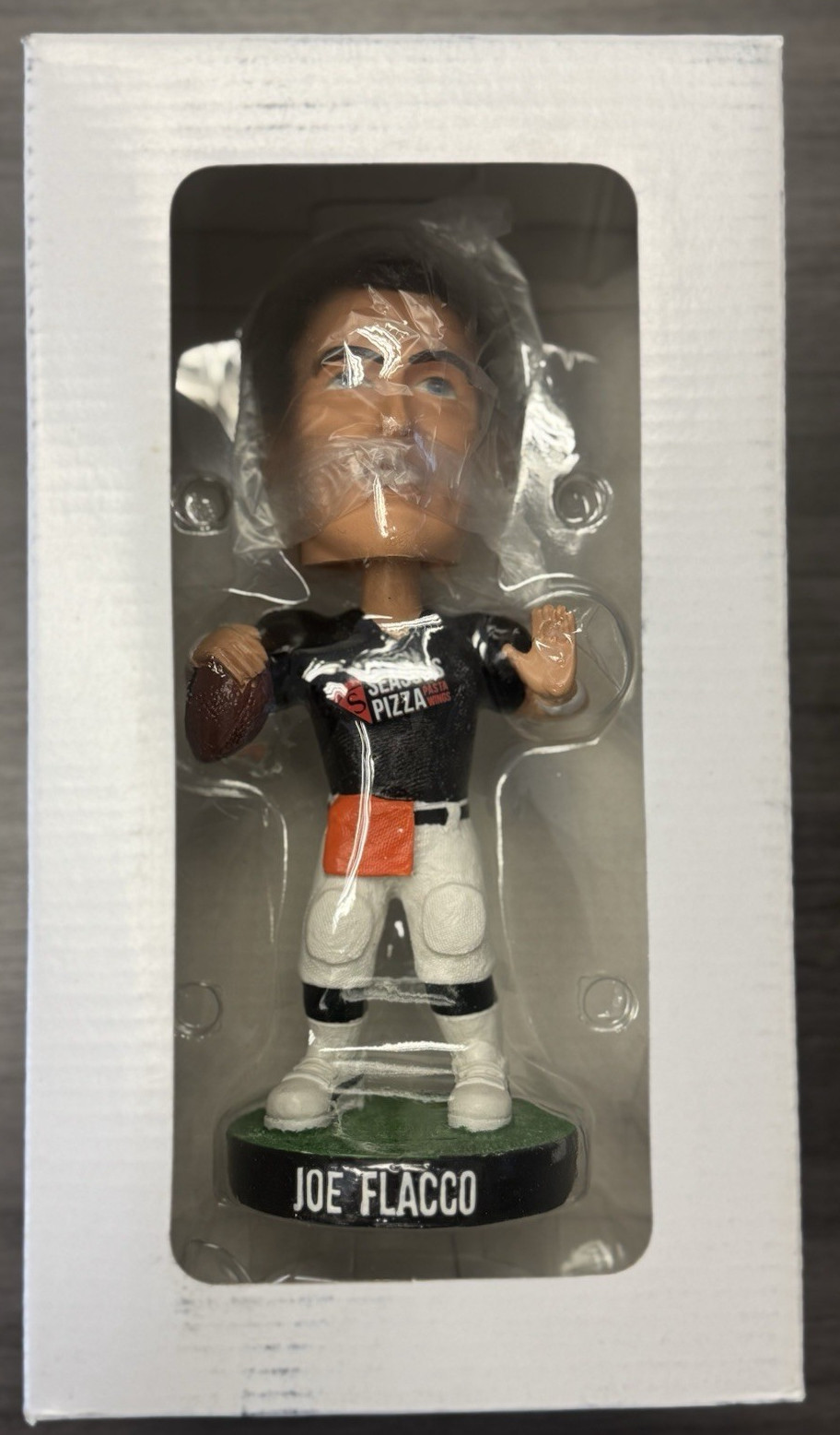 2014  Joe Flacco Seasons Pizza Bobble Head NEW