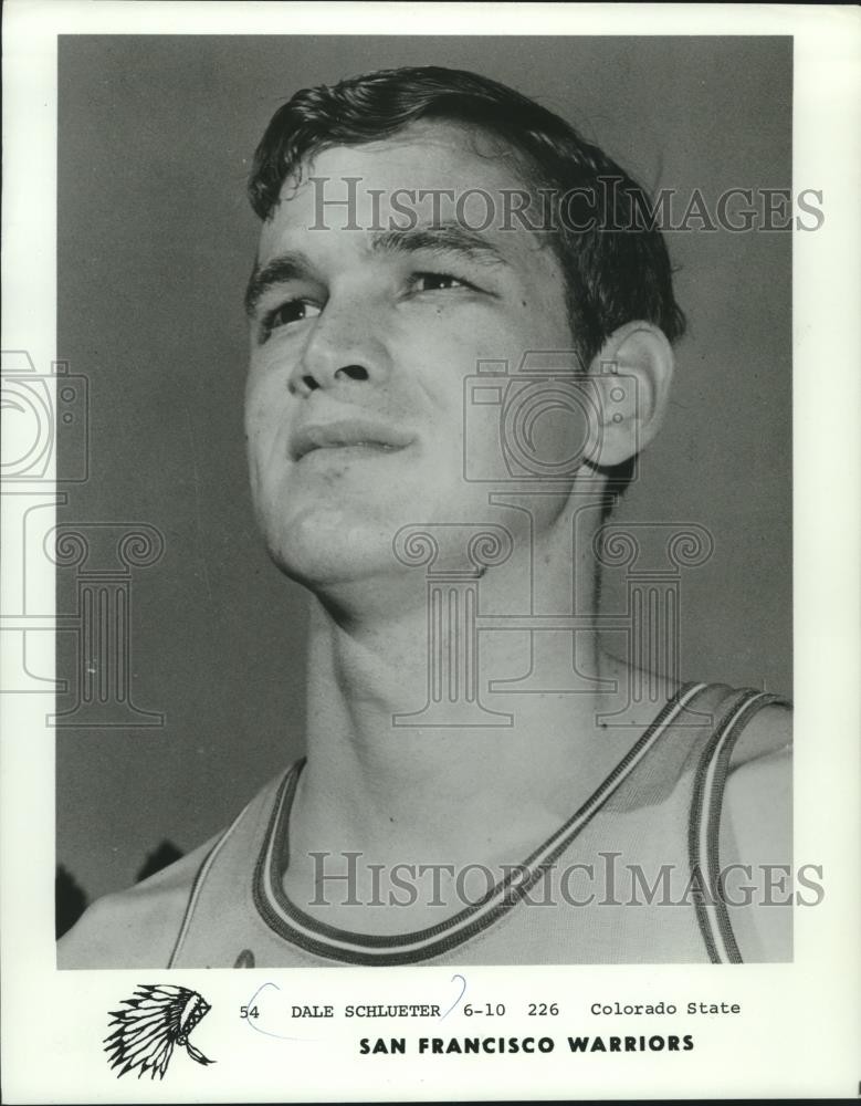 1969 Press Photo Number 54, Dale Schlueter, in San Francisco Warriors uniform. 1969 Press Photo Number 54, Dale Schlueter, in San Francisco Warriors uniform.