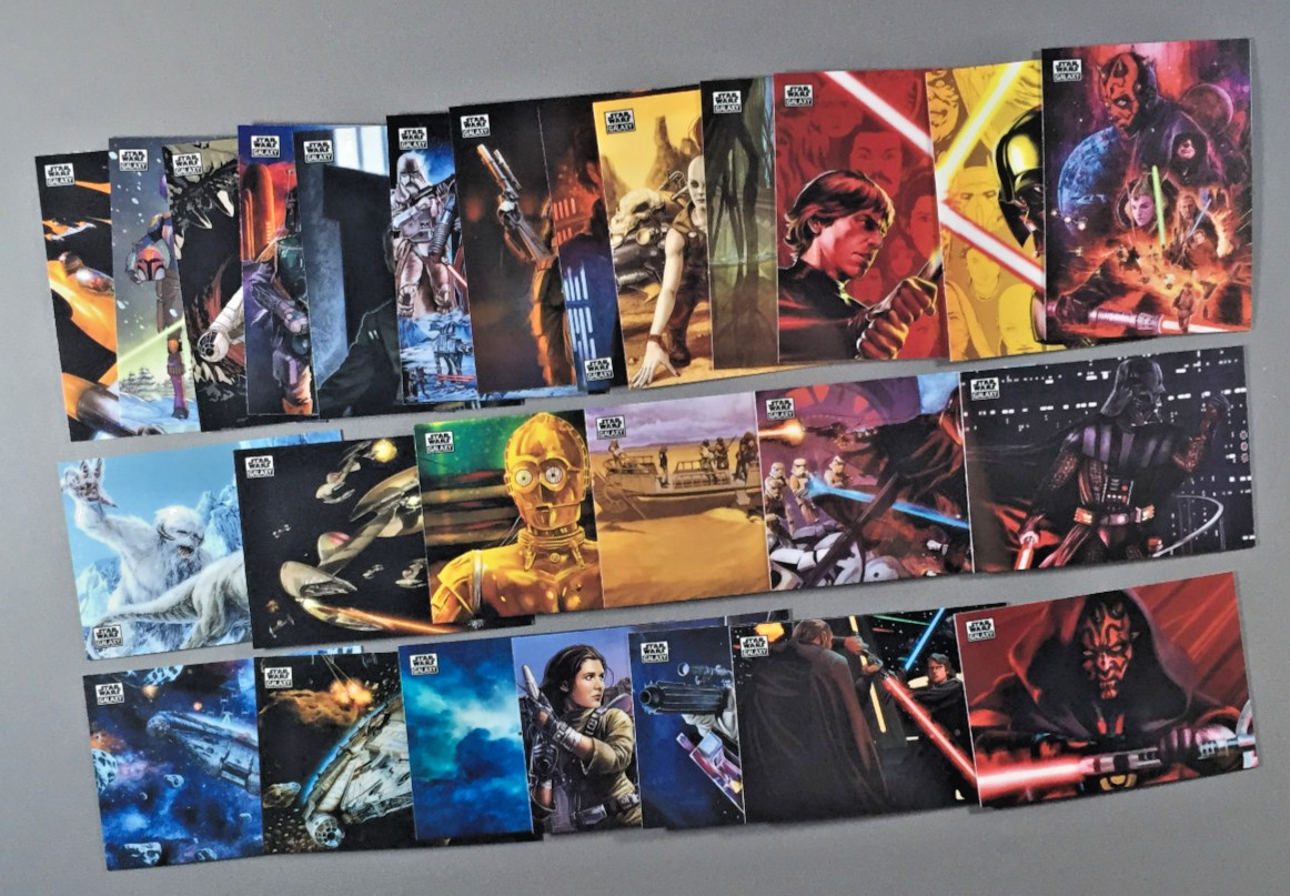 HUGE (26) 2025 TOPPS CHROME GALAXY STAR WARS LOT - DARTH VADER +++ FREE S&H HUGE (26) 2025 TOPPS CHROME GALAXY STAR WARS LOT - DARTH VADER +++ FREE S&H