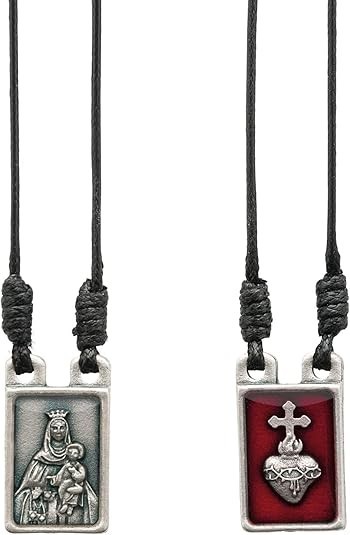 Sacred Heart Metal Catholic Scapular (Antique Silver) Sacred Heart Metal Catholic Scapular (Antique Silver)