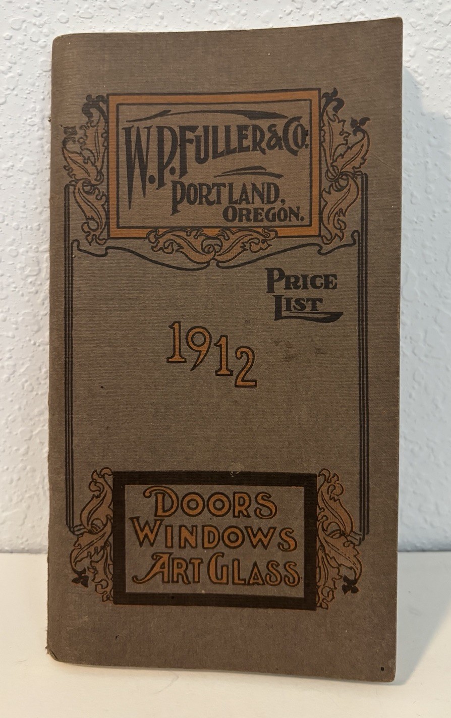 1912 W.P. Fuller & Co Vintage Price List Doors Windows Art Glass Brochure