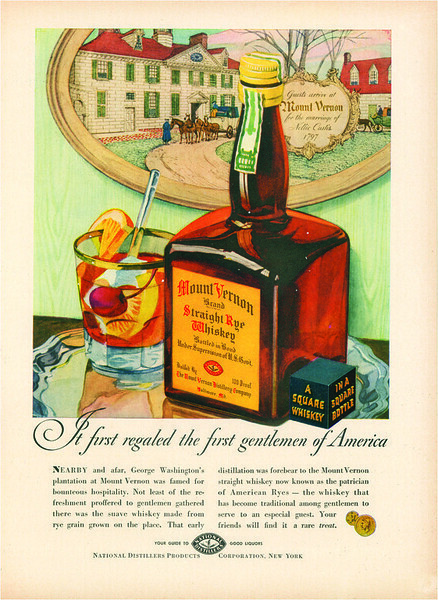 1937 MOUNT VERNON Rye Whiskey ***VINTAGE MAGAZINE PRINT ADVERTISEMENT*** 1937 MOUNT VERNON Rye Whiskey ***VINTAGE MAGAZINE PRINT ADVERTISEMENT***