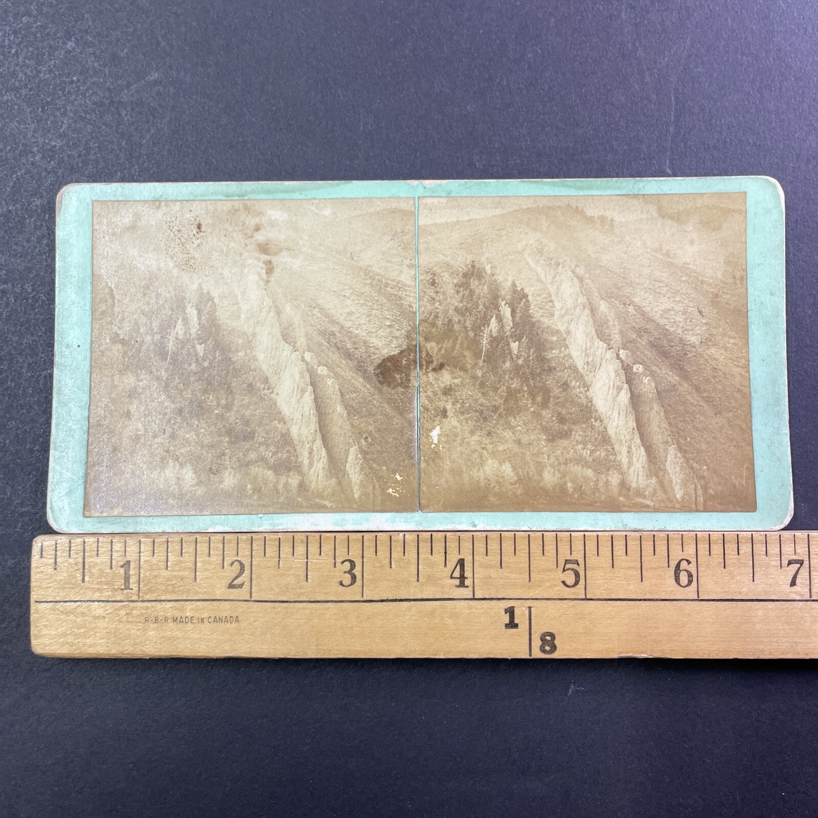 Devil\'s Chute Weber Canyon Utah Stereoview Savage & Ottinger UPRR c1865