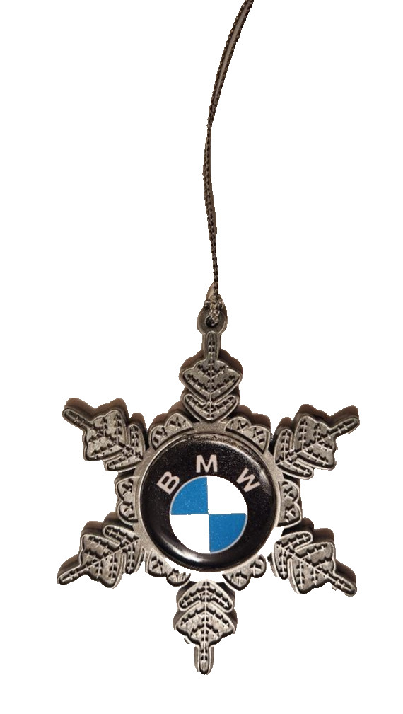 BMW Christmas ornament, BMW Car Logo Xmas snowflake ornament , bmw  christmas