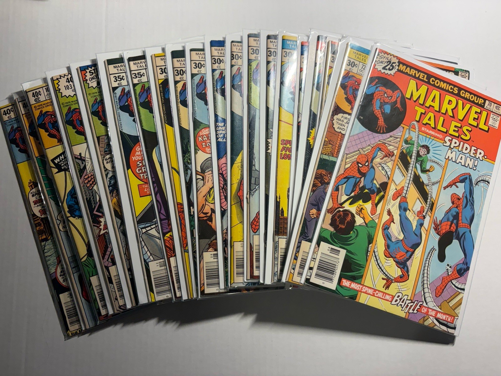 Marvel Tales Spider-Man Newsstand Comic Lot (21 Clean Issues)