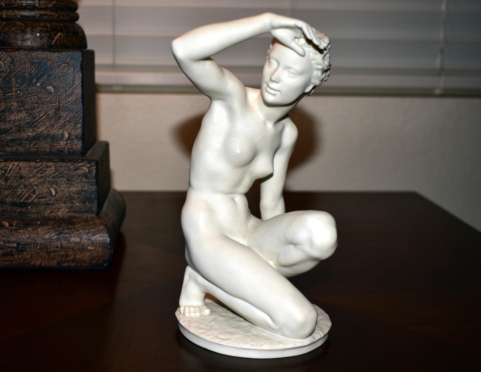 Nude female Vintage bisque porcelain  figurine / figure Germany \