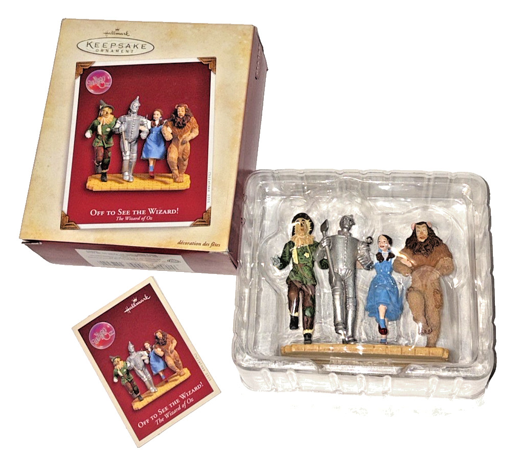 Hallmark Wizard of Oz Off To See The Wizard Yellow Brick Road Ornament MIB 2005 Hallmark Wizard of Oz Off To See The Wizard Yellow Brick Road Ornament MIB 2005