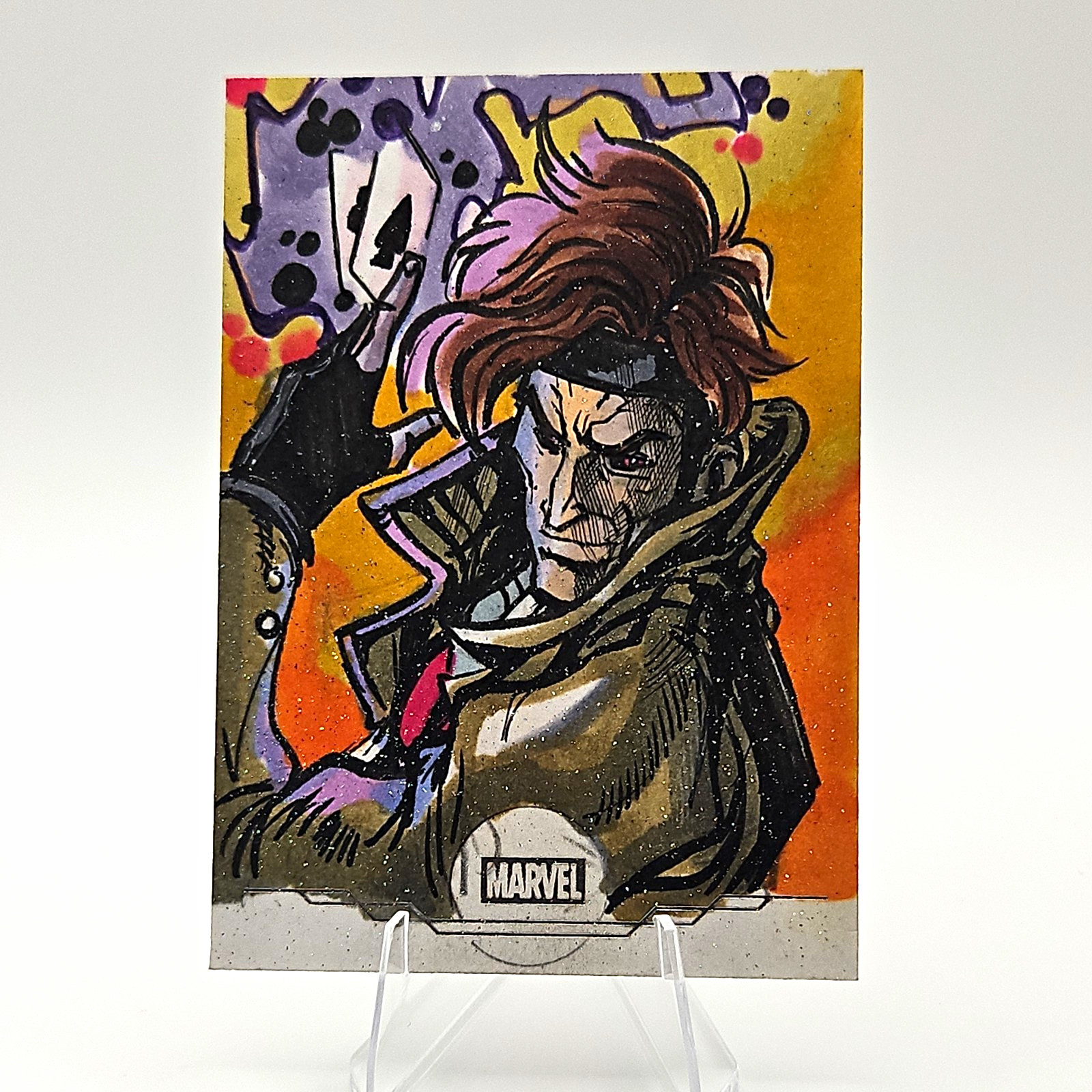 2026 Topps Marvel Chrome Gambit 1/1 Sketch GET ATOM Adam Harris Original Art