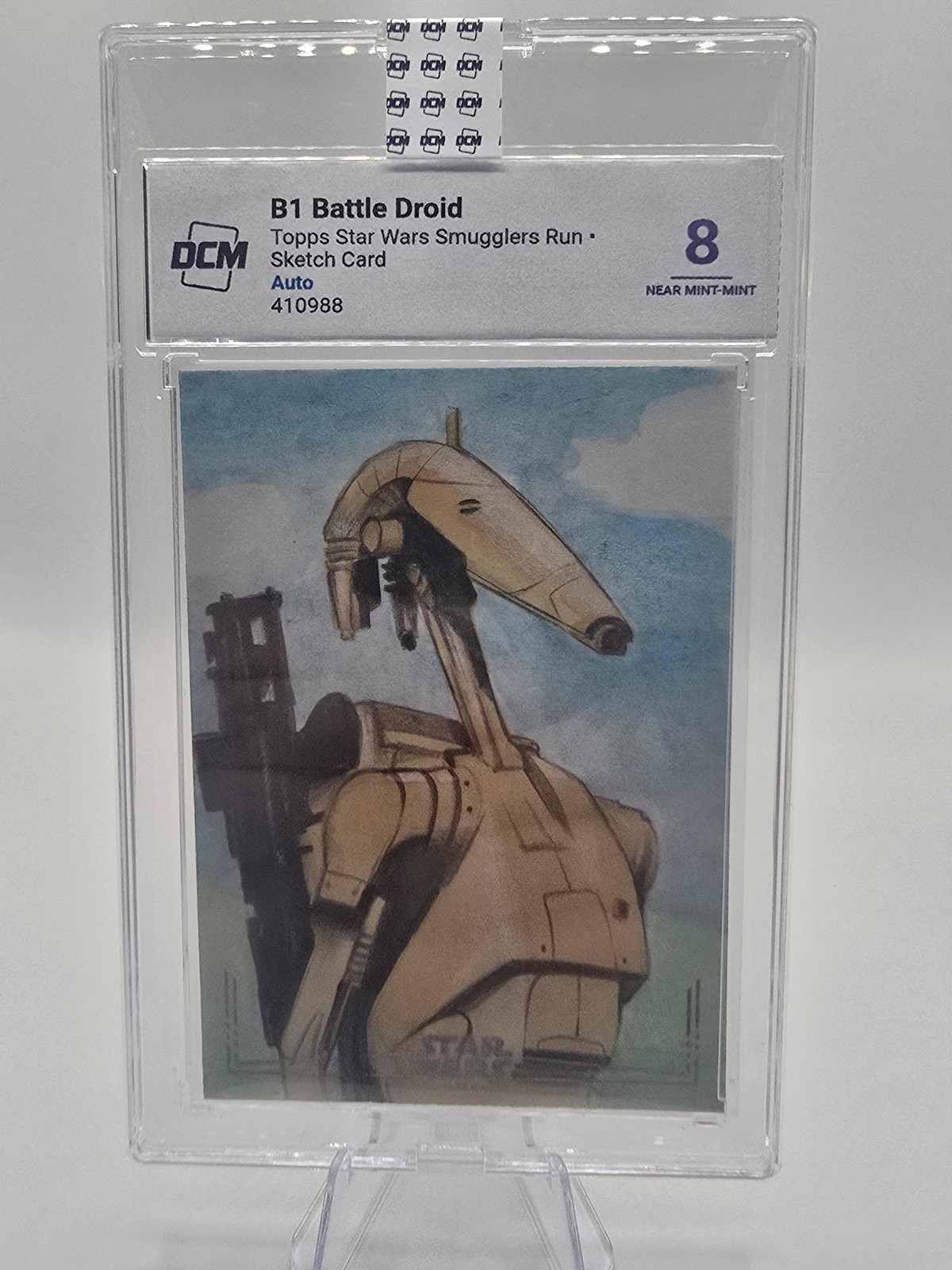 B1 Battle Droid Sketch - Star Wars Smugglers Run - DCM Grade 8 - Near Mint-Mint