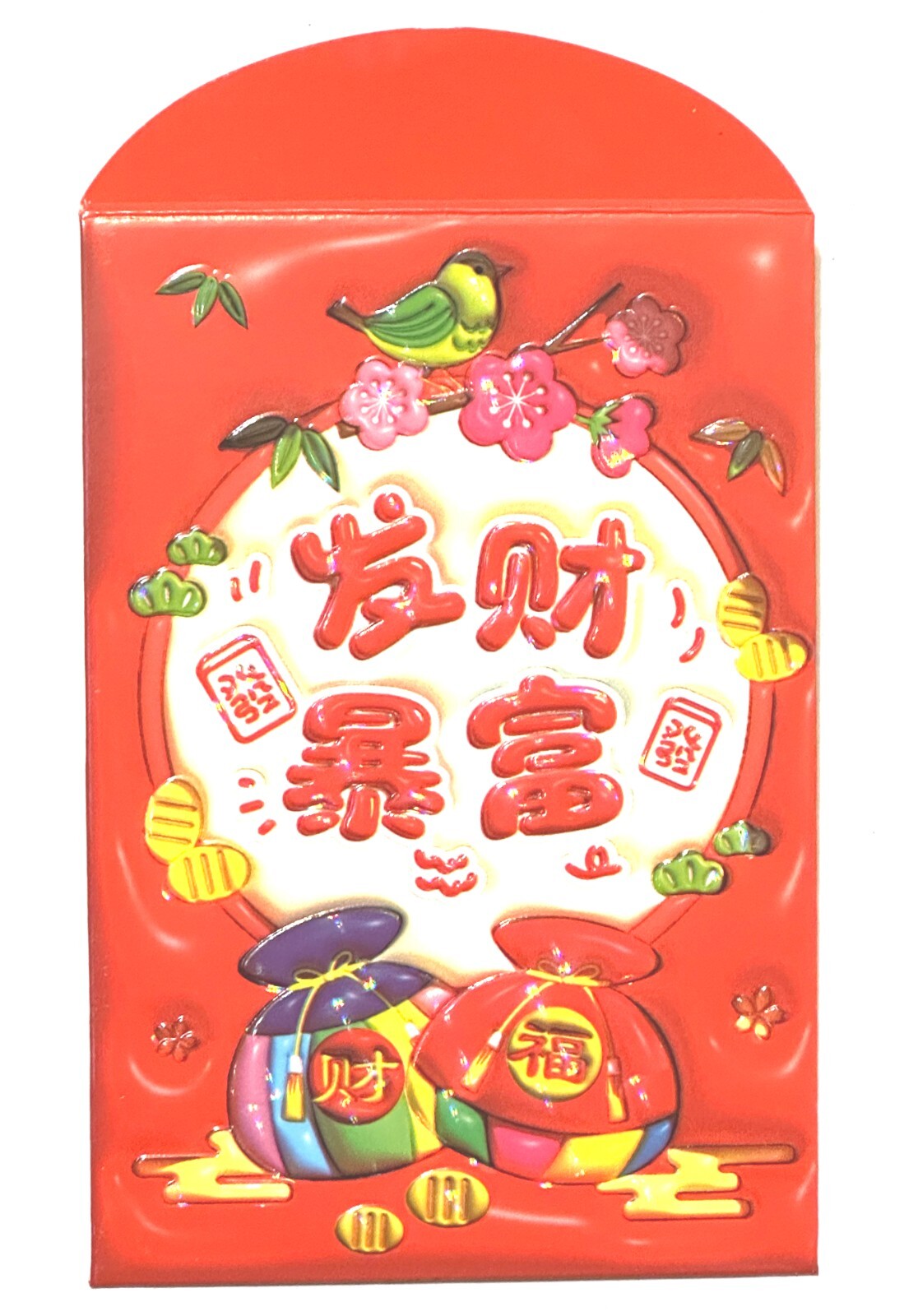 5 PCS Thick Chinese New Year Lucky Money Envelopes Red Packet 3 1/8