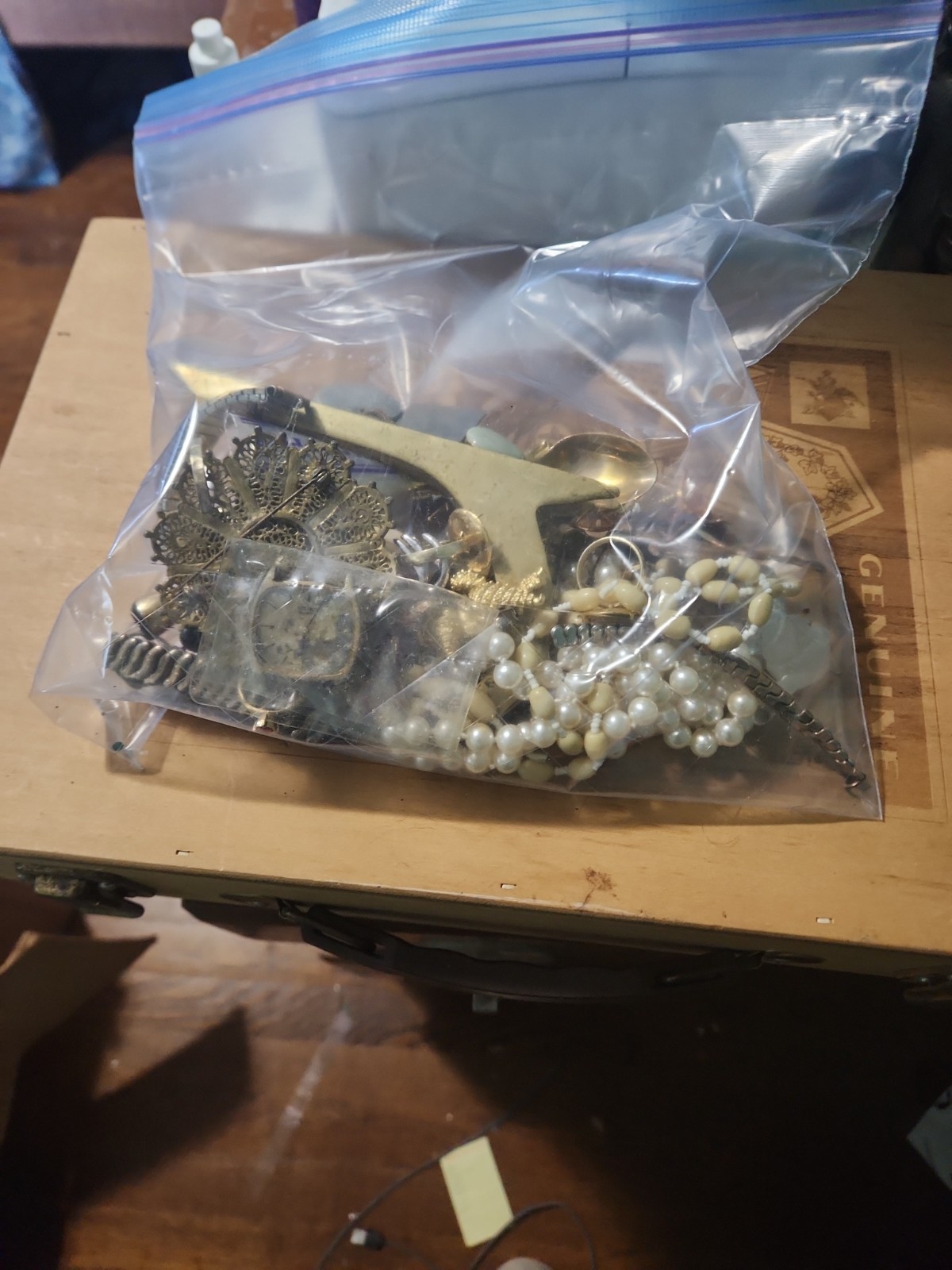 Junk Drawer Jewelry Lot, Vintage, Unsearched