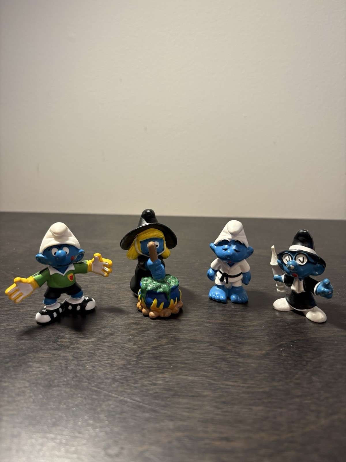 RARE peyo schleich Smurfs/Smurfette witch cauldron halloween 20547 Germany 2005