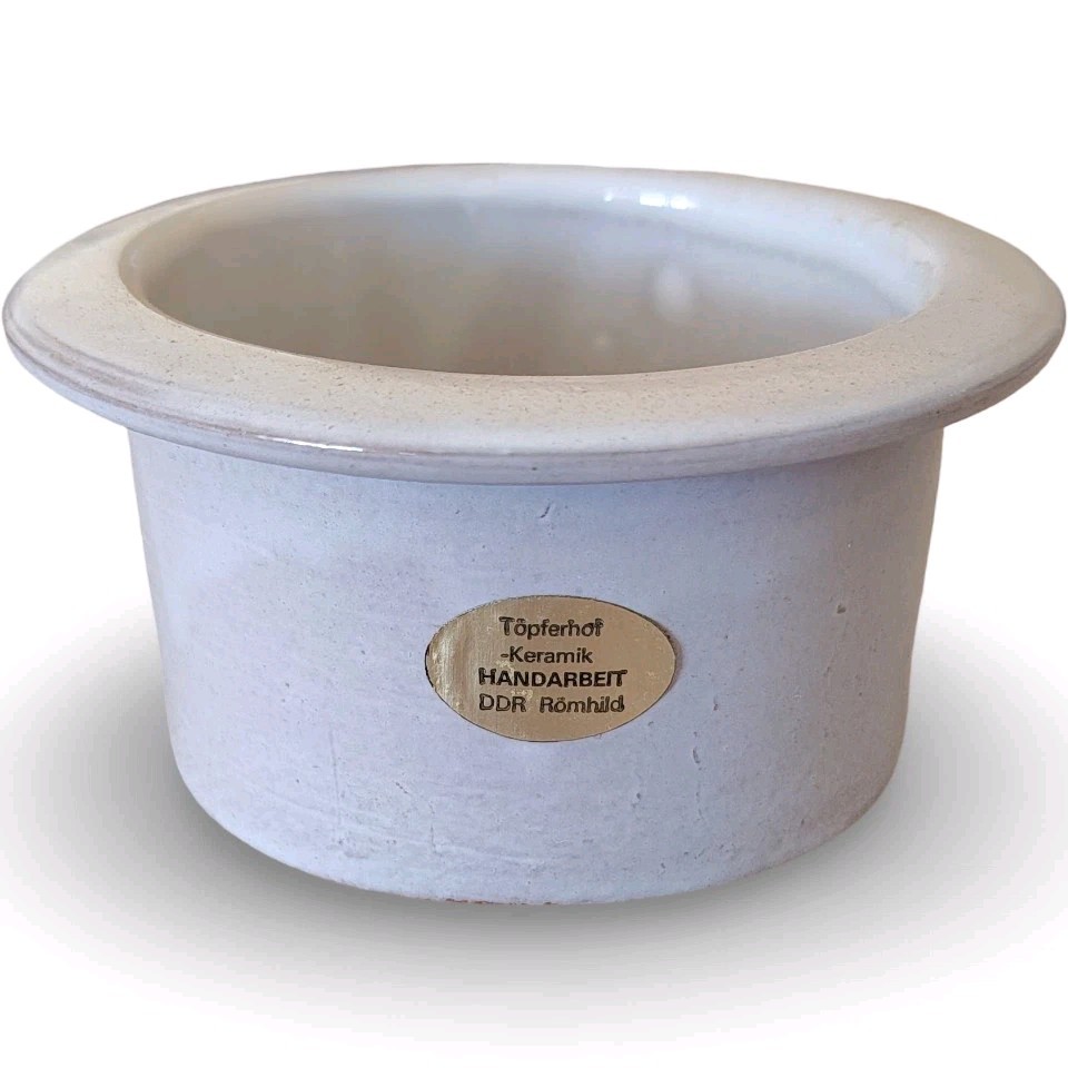 Vintage Topferhof Romhild Handarbeit DDR Ceramic Pot Planter Germany 4 Vintage Topferhof Romhild Handarbeit DDR Ceramic Pot Planter Germany 4