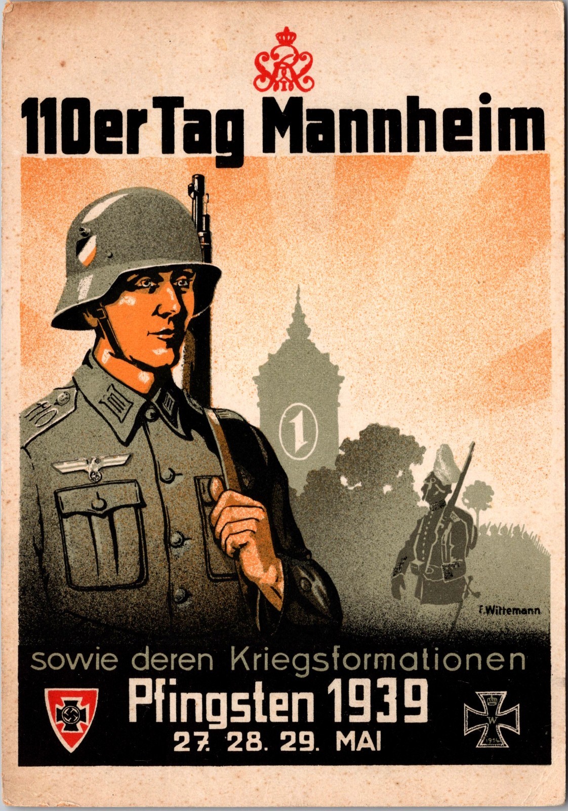 1939 Mint Germany ww2 10th Regiment Day in Mannheim PPC Picture Postcard 1939 Mint Germany ww2 10th Regiment Day in Mannheim PPC Picture Postcard