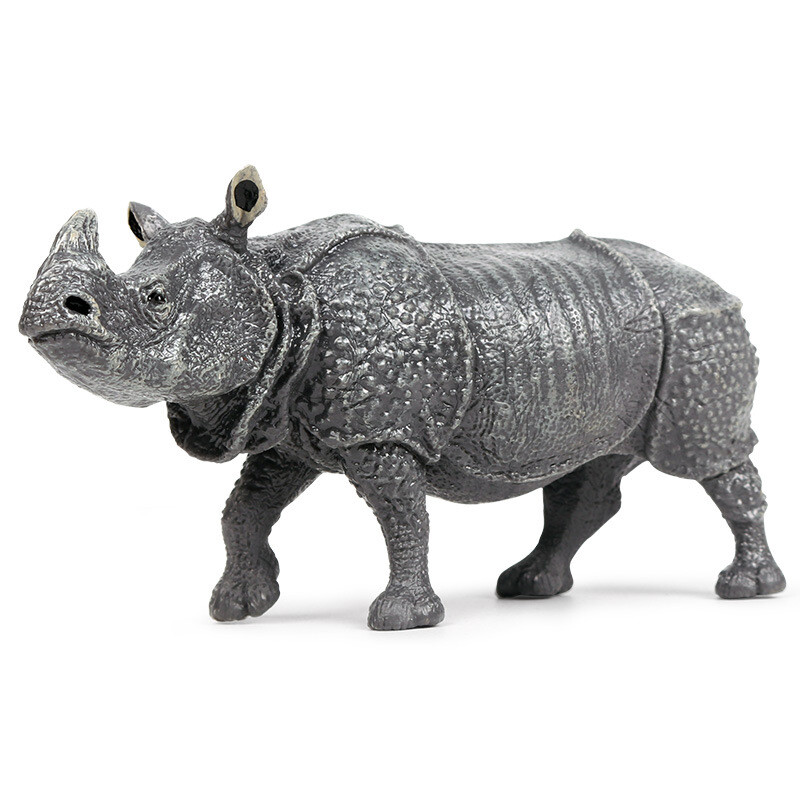 Indian Great Rhino Simulation Animal World Model Wild Rhinoceros Animal Model