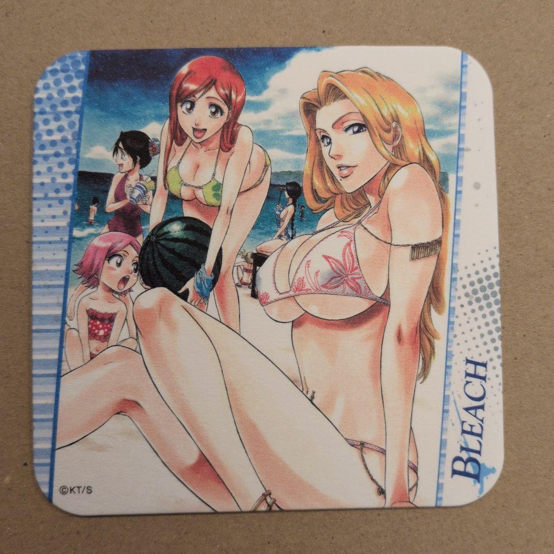 Bleach Matsumoto Rangiku Inoue Orihime Yachiru Anime Character Coaster Set