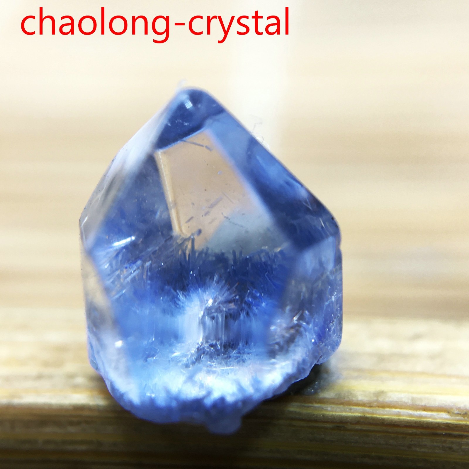 1.5Ct Very Rare NATURAL Beautiful Blue Dumortierite Quartz Crystal Specimen