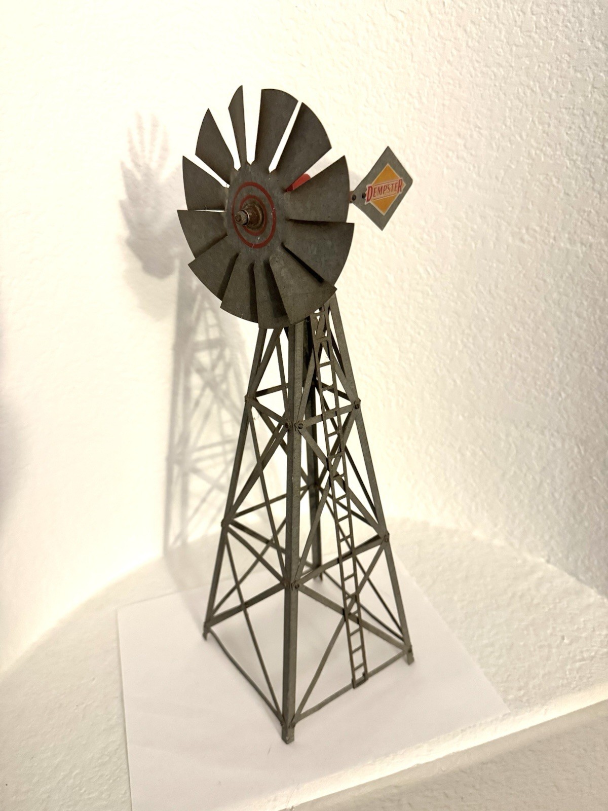 Vintage Dempster Windmill Salesman Sample – Galvanized Metal Farm Display Large Vintage Dempster Windmill Salesman Sample – Galvanized Metal Farm Display Large