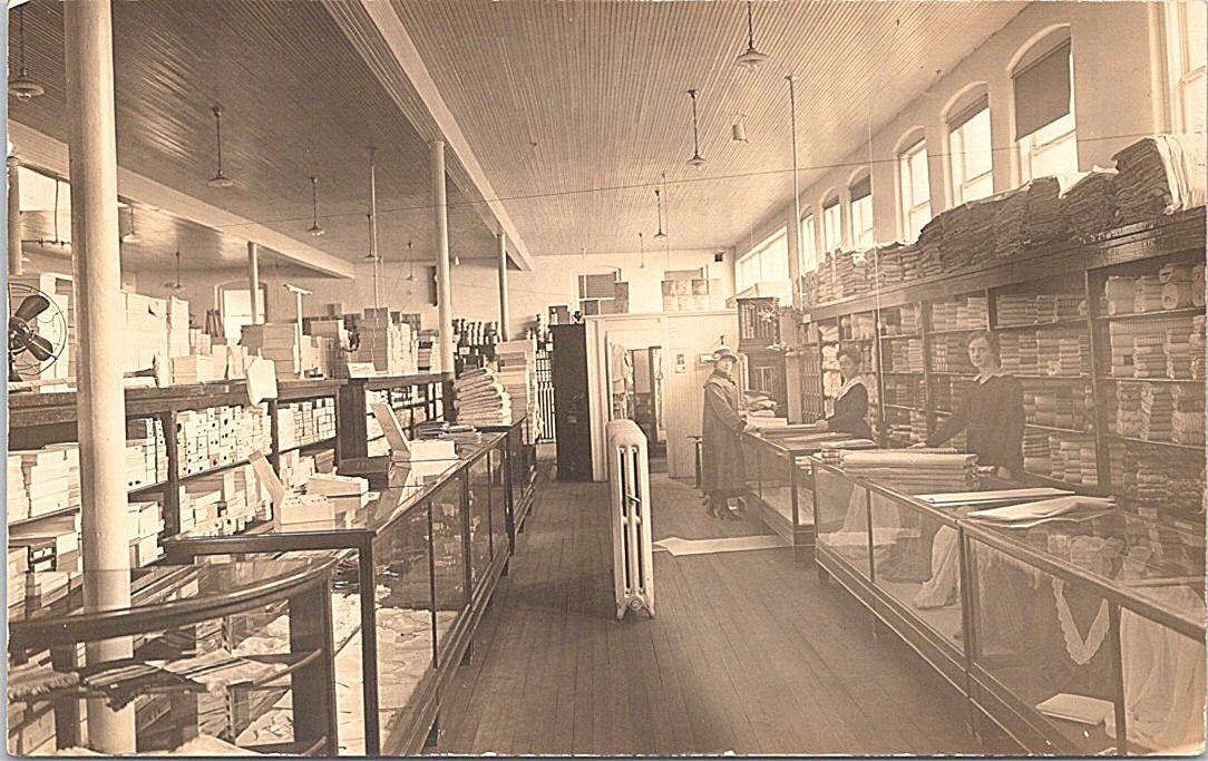 RPPC Logan Iowa Department Store Interior early 1900s Business Scene