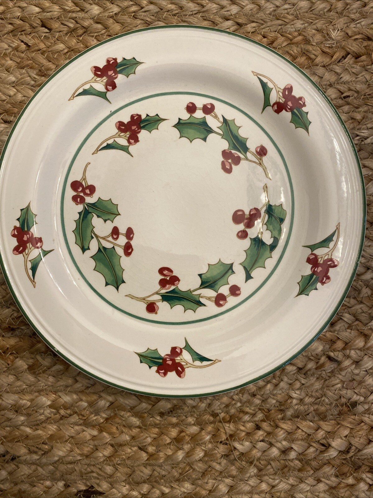 Vintage White Christmas Sango Small Candy Cake Footed Stand Plate Korea 7.5\