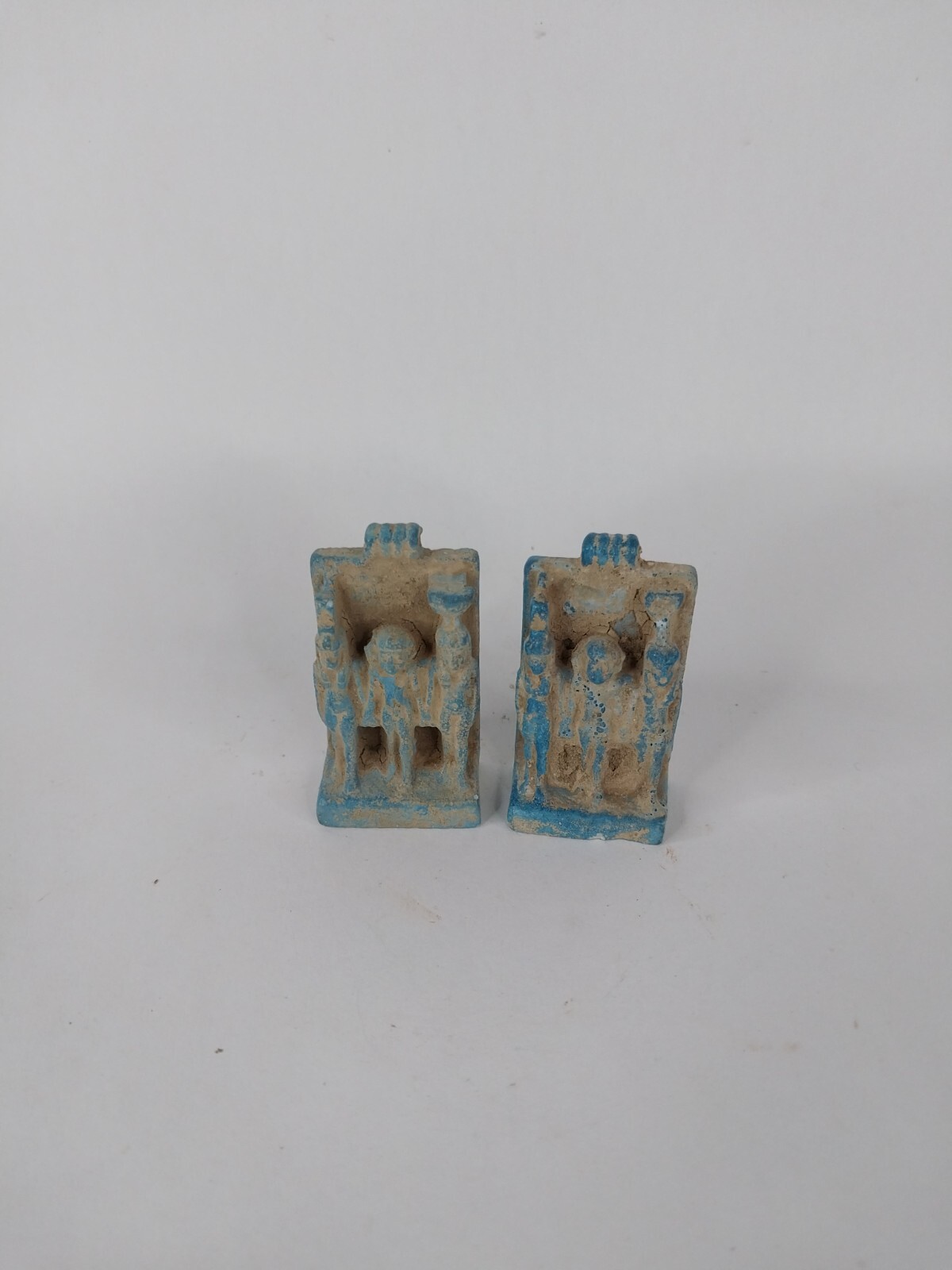 UNIQUE ANCIENT EGYPTIAN ANTIQUE Small Old King Menkaure , Isis Amun Hathor