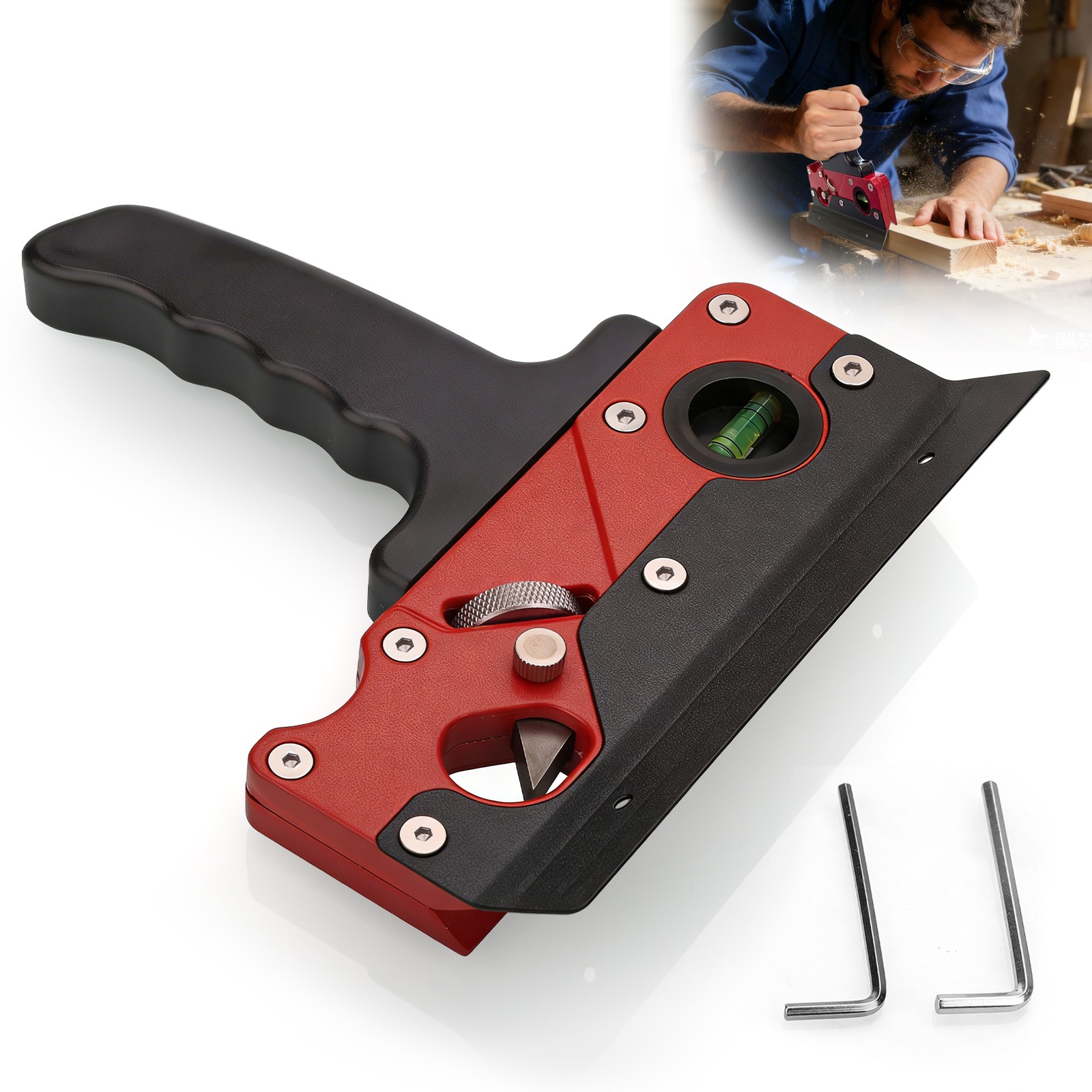 Chamfer Plane Hand Chamfering Wood Planer Woodworking Edge Corner Tool w/ Levels Chamfer Plane Hand Chamfering Wood Planer Woodworking Edge Corner Tool w/ Levels