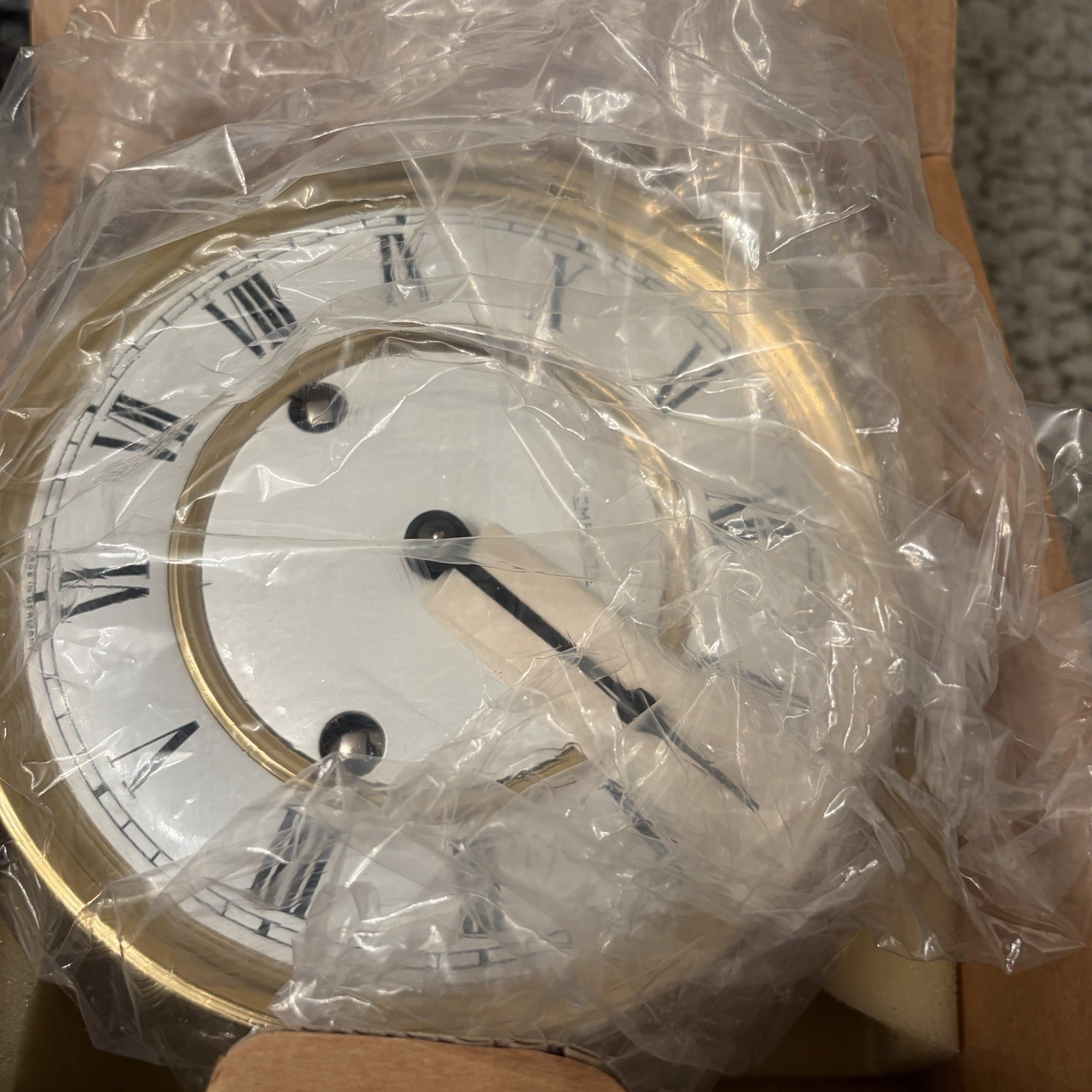 NOS VTG Emperor Clock 141-071 Movement Dial Hands West Germany 82