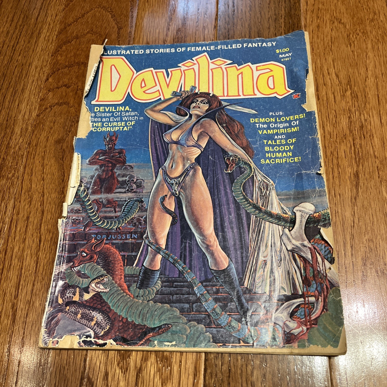 Devilina 2 Seaboard Bronze Age Horror Frank Thorne Estrada Sparling 1975 ROUGH