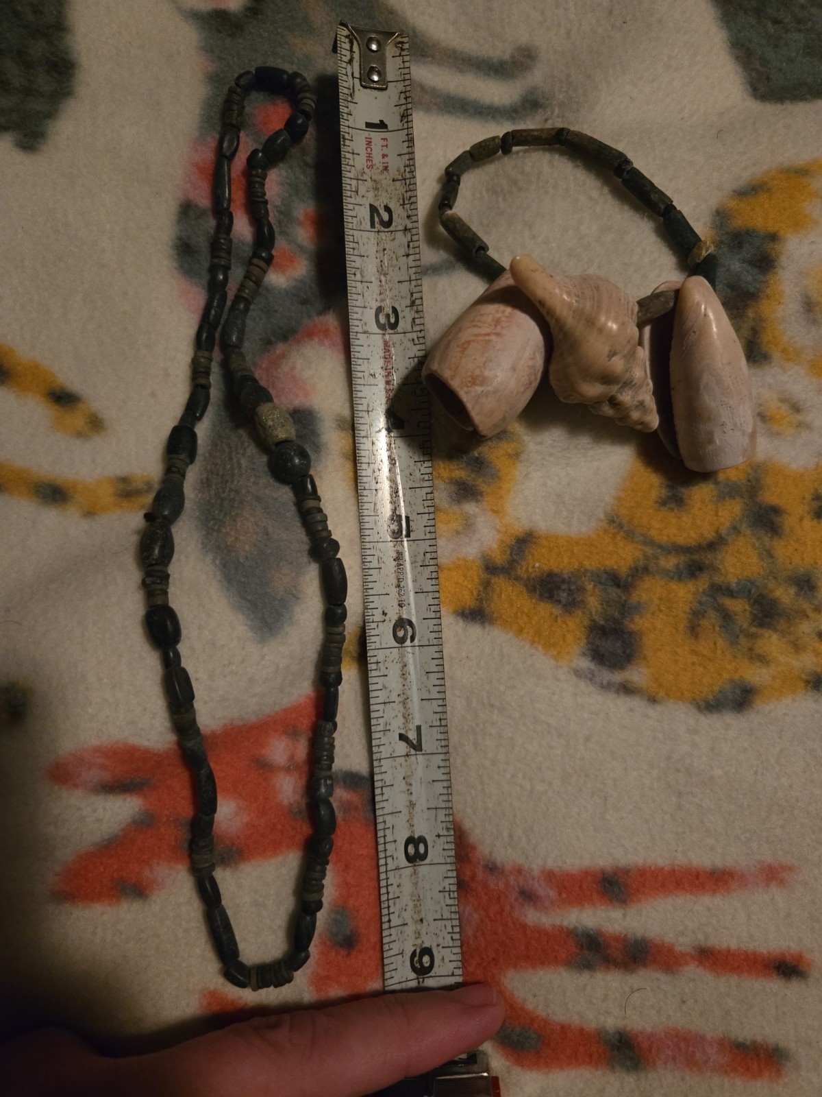 Ancient Egyptian GENUINE NAQADA 2 era - Restrung Serpentine Beads & Shells Ancient Egyptian GENUINE NAQADA 2 era - Restrung Serpentine Beads & Shells
