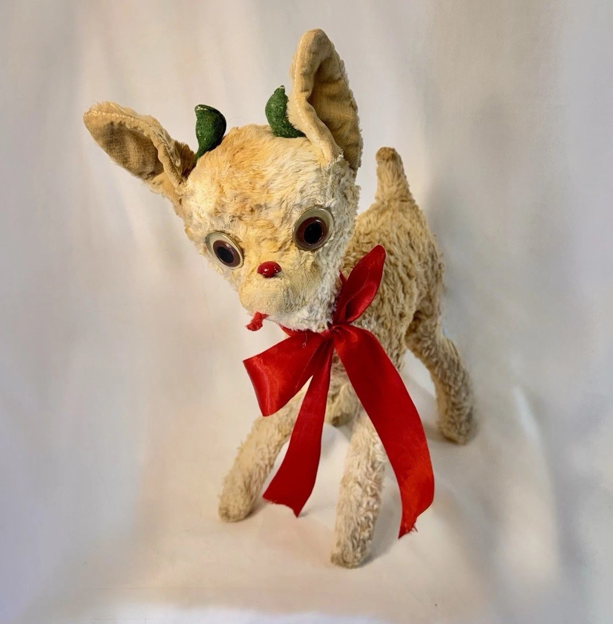 1939 RLM Vintage Montgomery Ward Rudolph Red Nosed Reindeer Mohair Plush 15 inch 1939 RLM Vintage Montgomery Ward Rudolph Red Nosed Reindeer Mohair Plush 15 inch
