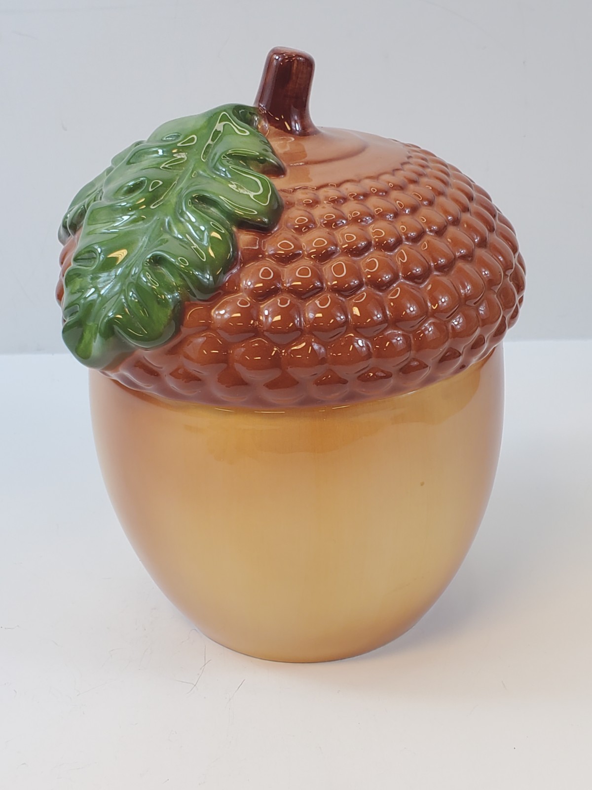 Telaflora Ceramic Acorn Cookie Jar With Lid 
