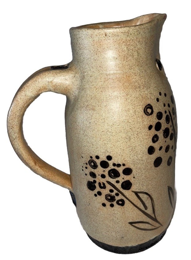 Nice Vintage Lundberg Pottery Picture Vase Dandelions Nice Vintage Lundberg Pottery Picture Vase Dandelions