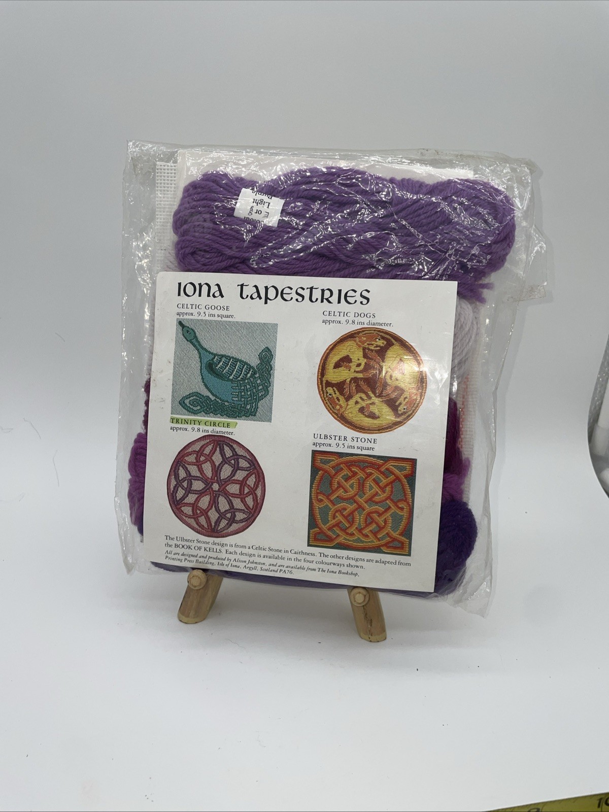 IONA Tapestries Trinity Circle Kit from Scotland 9.8” Diameter New Purple IONA Tapestries Trinity Circle Kit from Scotland 9.8” Diameter New Purple