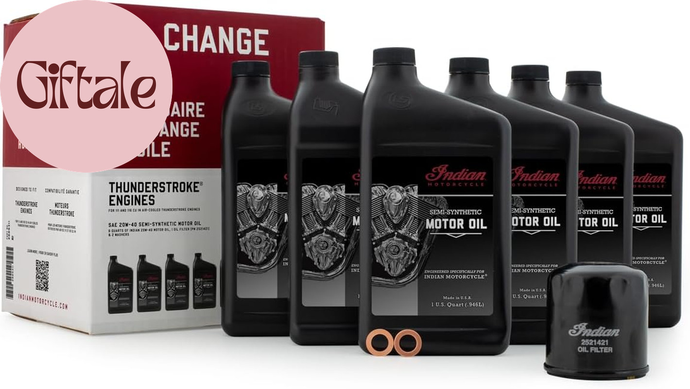 Indian Motorcycle Thunderstroke Oil Change Kit 20W 40 6 Quarts 2889311