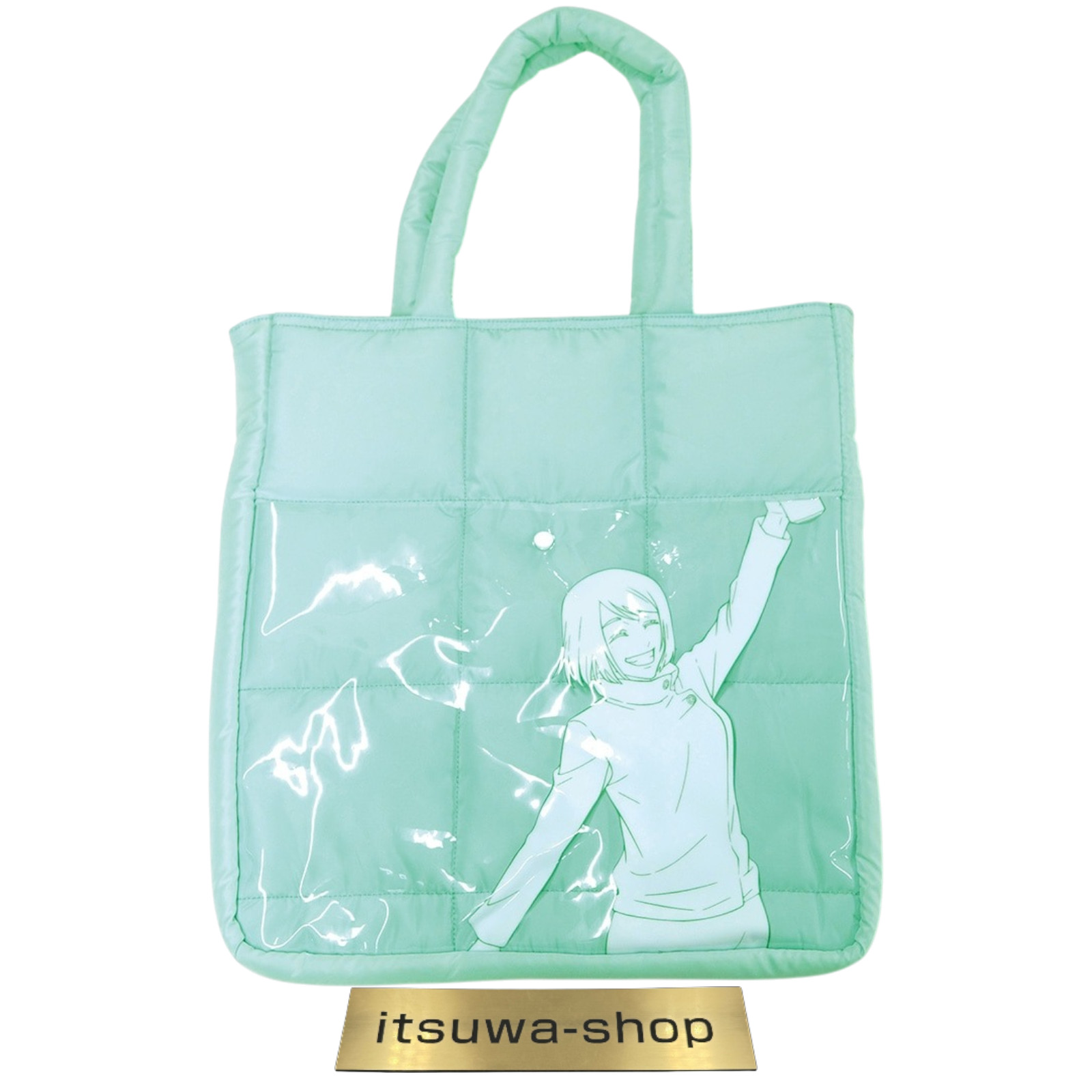 Jujutsu Kaisen Shoko Ieiri Quilted Tote Bag PVC Pocket Japan Limited