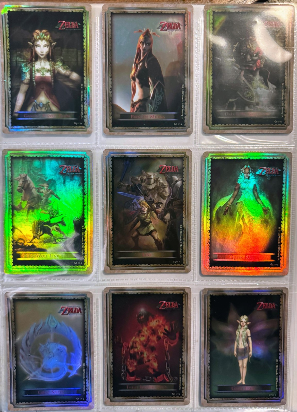 2007 Enterplay Legend Of Zelda Complete Set- Includes G1 G2 G3 G4 G5 G6 G7 G8 G9 2007 Enterplay Legend Of Zelda Complete Set- Includes G1 G2 G3 G4 G5 G6 G7 G8 G9