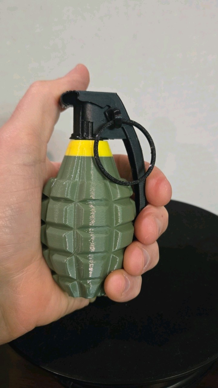 Grenade, Military, Replica, Model 3D Print, Army, USMC, Decor for man-cave Grenade, Military, Replica, Model 3D Print, Army, USMC, Decor for man-cave