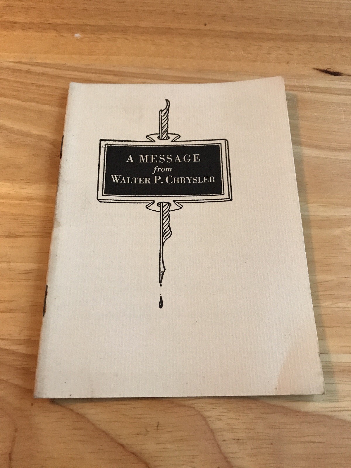 Original 1920's  Chrysler Six Vintage Automobile Cars Fold Out Brochure