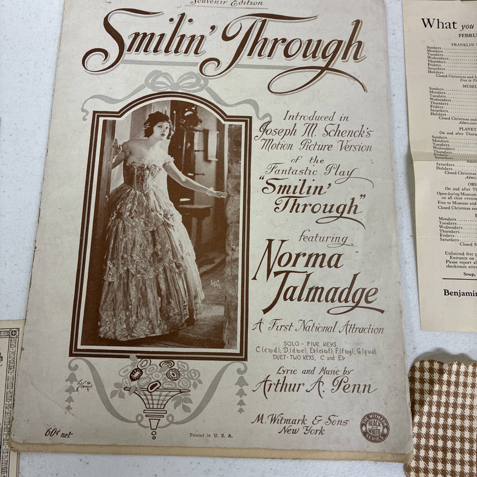 Vintage Theater Programs From 1939 Philadelphia