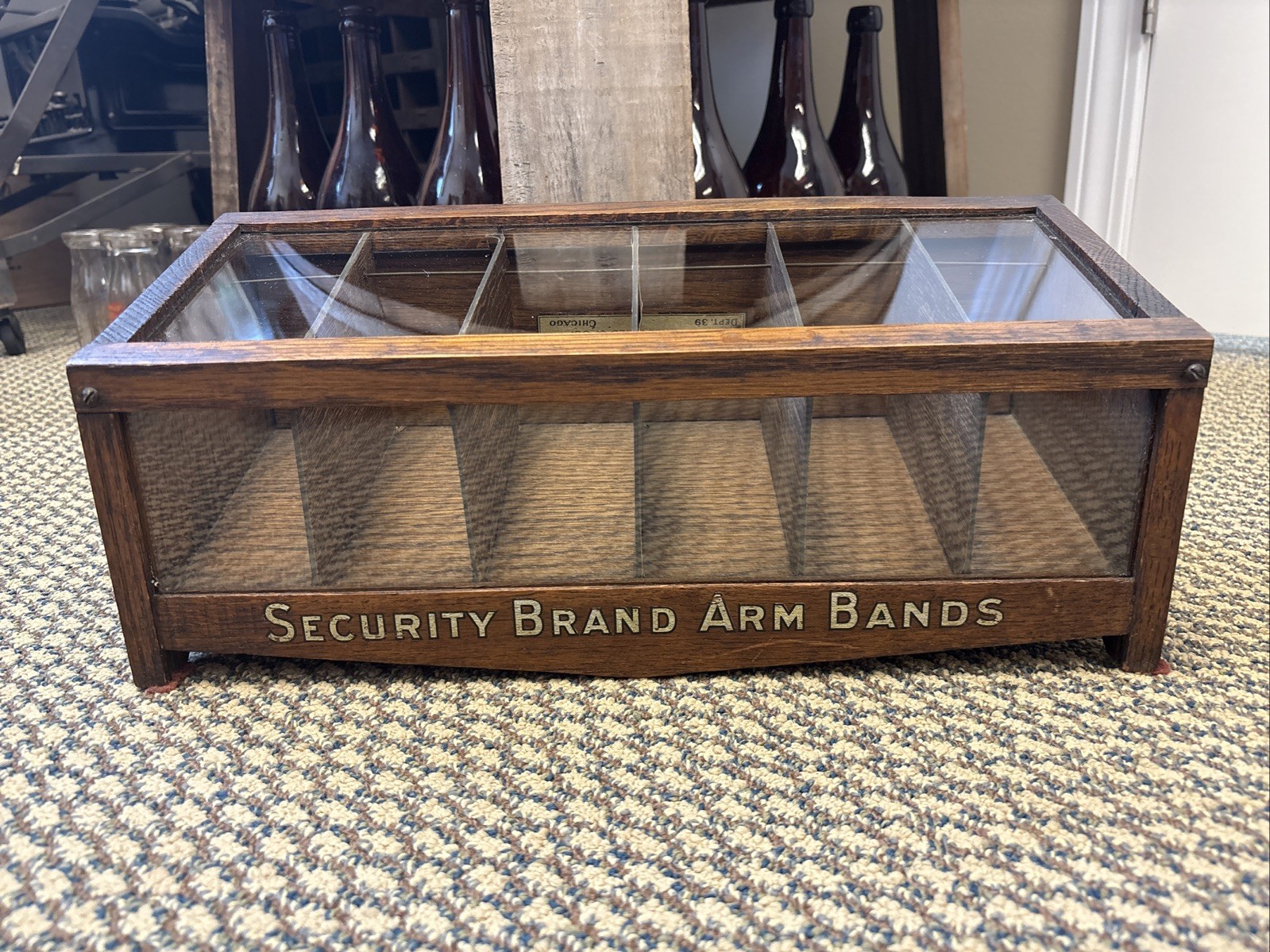 Antique Marshall Field Chicago IL Store Counter Arm Band Clothing Display Fields Antique Marshall Field Chicago IL Store Counter Arm Band Clothing Display Fields