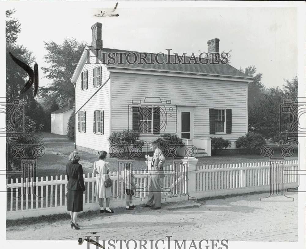 1958 Press Photo Henry Ford\'s birthplace in Greenfield Village in Dearborn