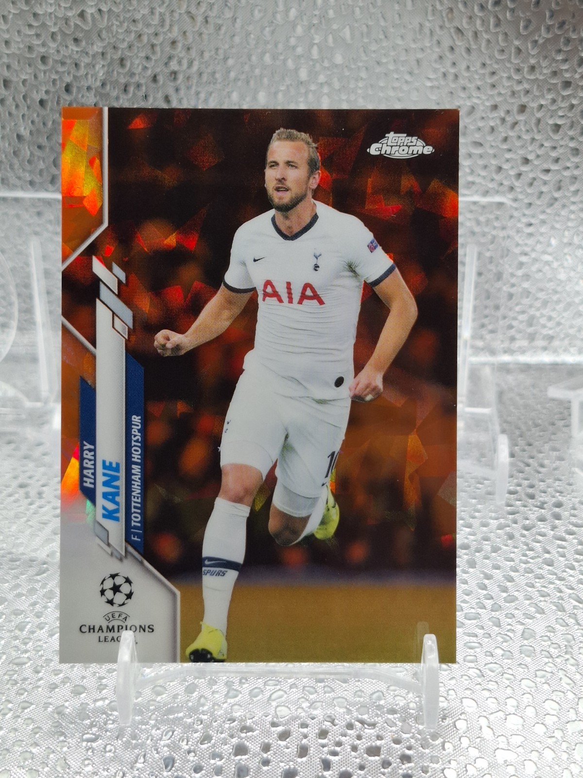 2019/20 Topps Chrome UCL Harry Kane Tottenham Hotspur Orange Sapphire /50 #18