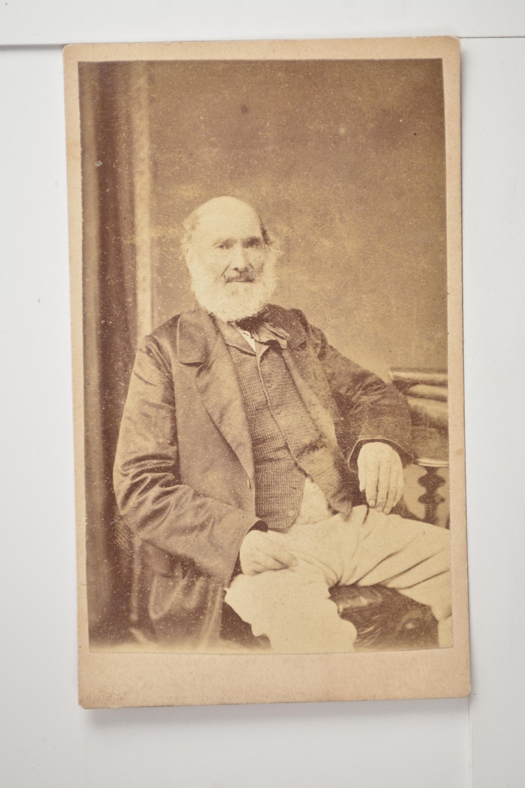 Older Bearded Man Portrait Stallard Wolverhampton c1860s Photo