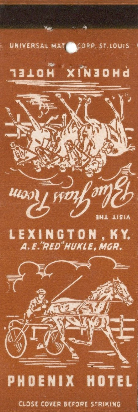 Vintage Matchcover Phoenix Hotel Lexington KY Vintage Matchcover Phoenix Hotel Lexington KY