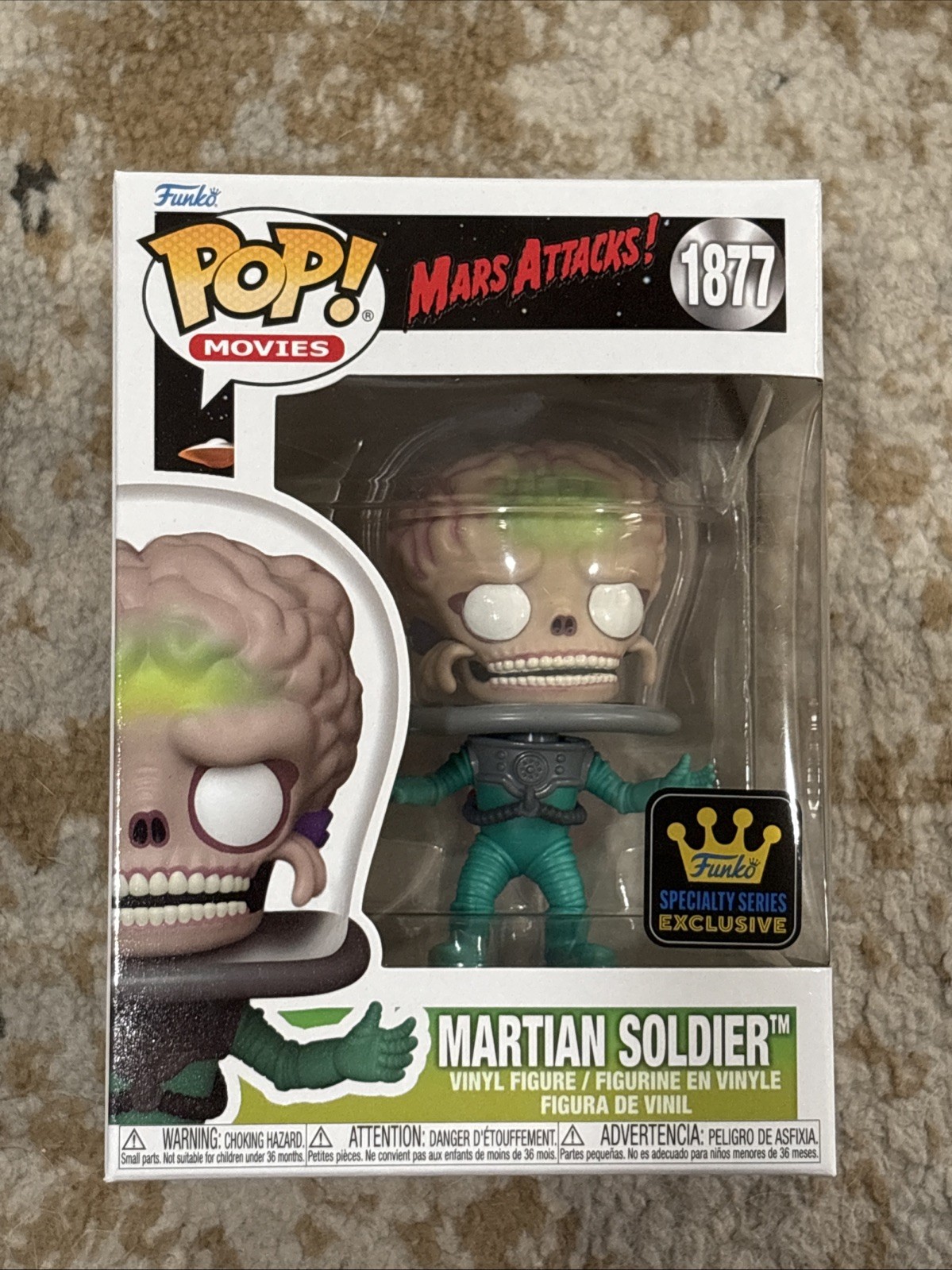 Funko #1877 - Mars Attacks - Martian Soldier Exclusive - NEW - Funko #1877 - Mars Attacks - Martian Soldier Exclusive - NEW -